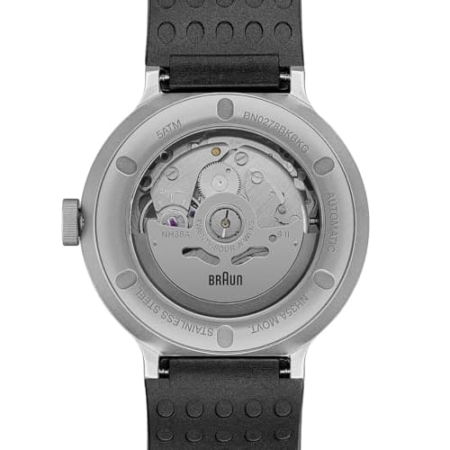 [Officially Imported] BRAUN Men's & Women's (Unisex) Automatic Watch BN0278BKBKG