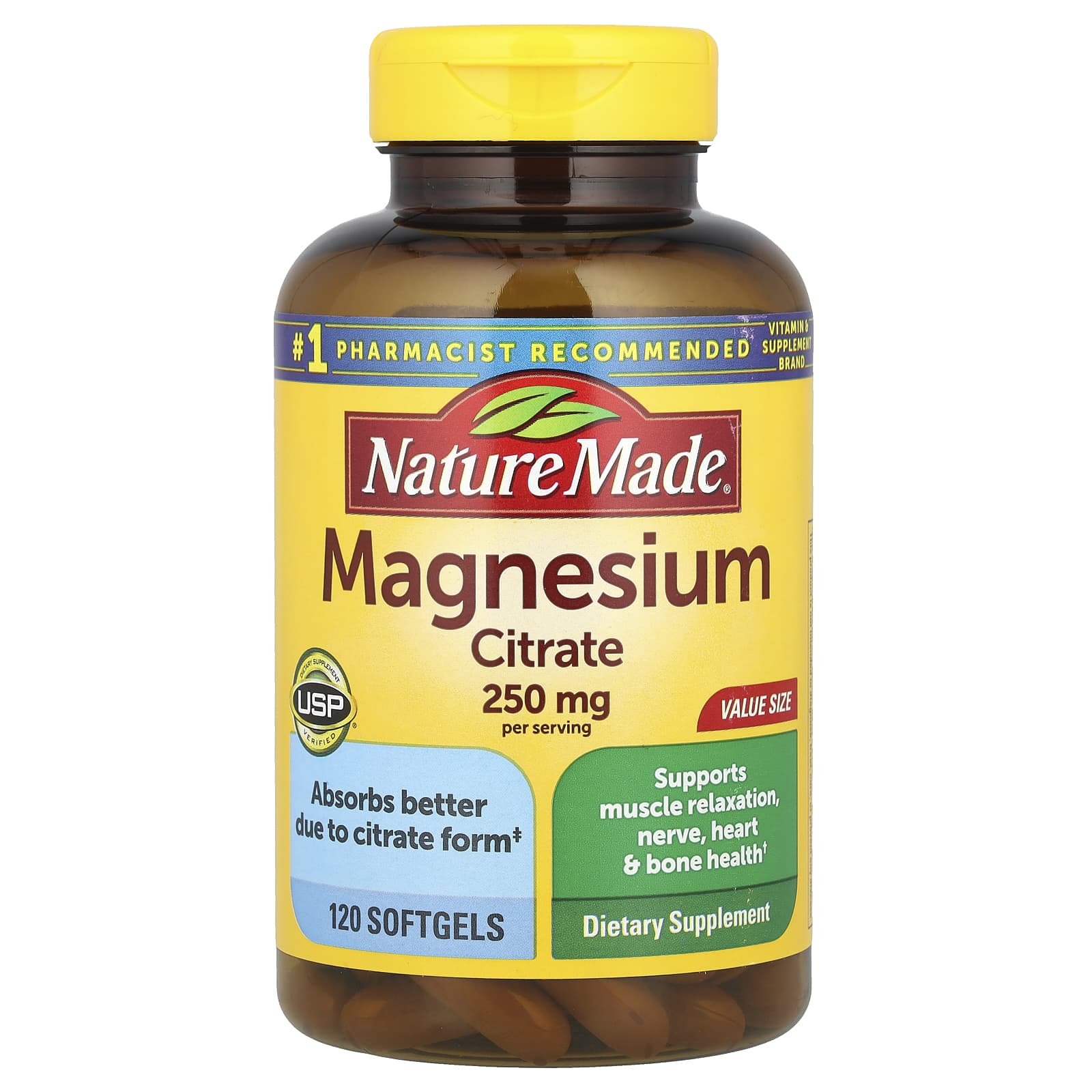 

Magnesium Citrate, 120 Softgels (125Mg per softgel)