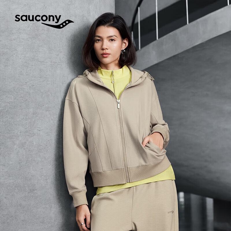 Saucony Women s Merino Wool Relaxed Hooded Jacket L