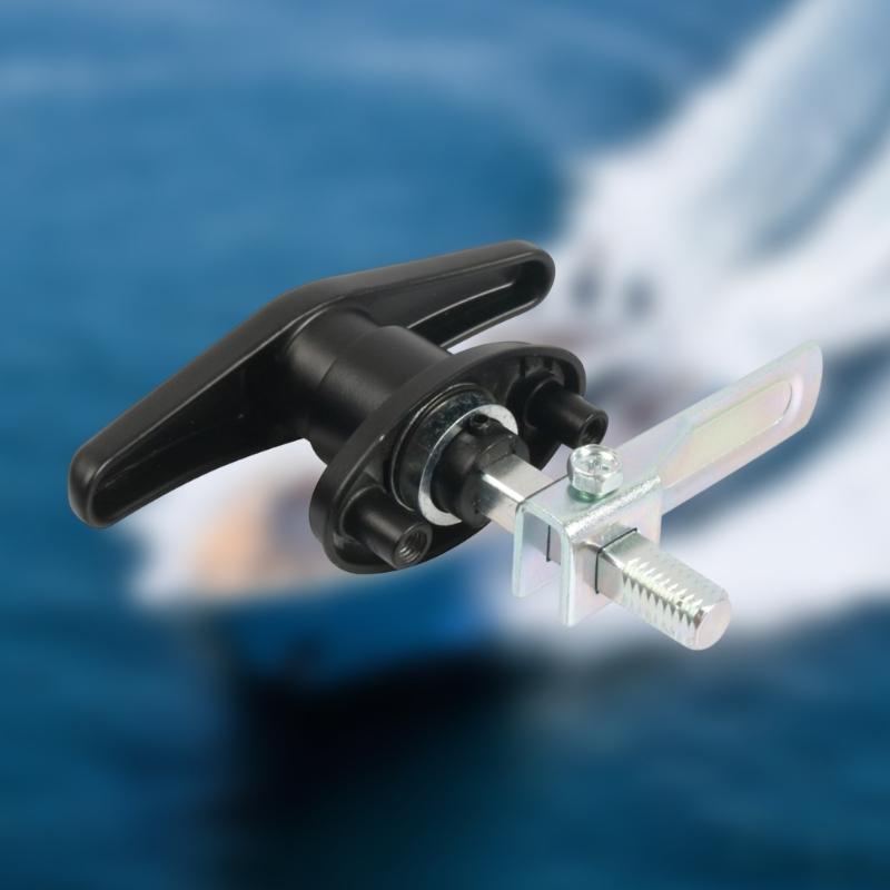 Set Of 2 Rotatable T Handle Locks For Automotive Marine And Industrial Use Strong Metal Material