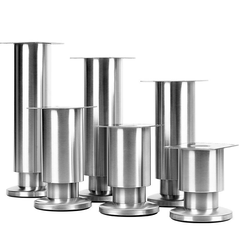 Adjustable Stainless Steel Furniture Legs – Modern Minimalist Support for Cabinets, Tables, Sofas, and Beds