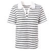 Betu Women's Striped Short Sleeve Polo T-Shirt