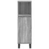 3 Piece Bathroom Furniture Set Grey Sonoma Wood Based Panel