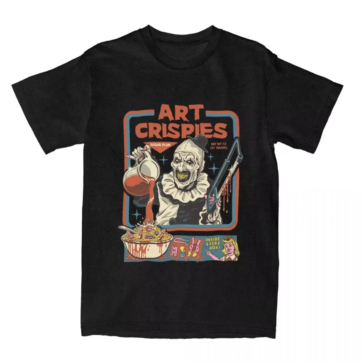 Art Crispies Terrifier Clown Shirt Apparel Men Women s Fashion Retro Horror Shirt Clothes Graphic Y2K Fashion 4XL