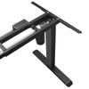 SONGMICS Electric Standing Desk Frame with Motorized Height Adjustment, Adjustable Length, Steel, Black