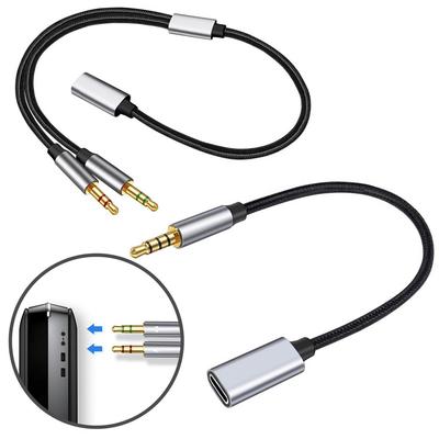 Quality Type C To 3 5mm Male Adapter for Headphones and Mic Connection