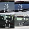 Rear Window Wiper Decal Cute Cat Sticker 3D Funny Party Cartoon Vinyl Bumper Windshield Sticker Home Wall Waterproof Decals