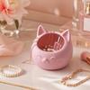 Wide Mouth Storage Box Cat-Shaped Storage Tray Sweet Desktop Storage Container  Nightstand