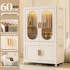 Children's Toy Storage Cabinet: Movable Multi-layer Thickened Wardrobe with Folding Shelves for Home and Bedroom