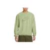 Nike Logo Fleece Casual Pullover Sweatshirt Men Tops Green DQ4889-334