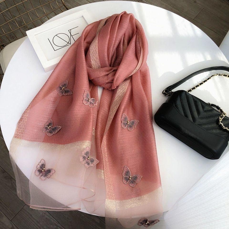 

Роскошный брендовый женский шарф, модные шелковые шарфы с принтом, летние шали и накидки, мягкая женская бандана из пашмины, платок, хиджаб