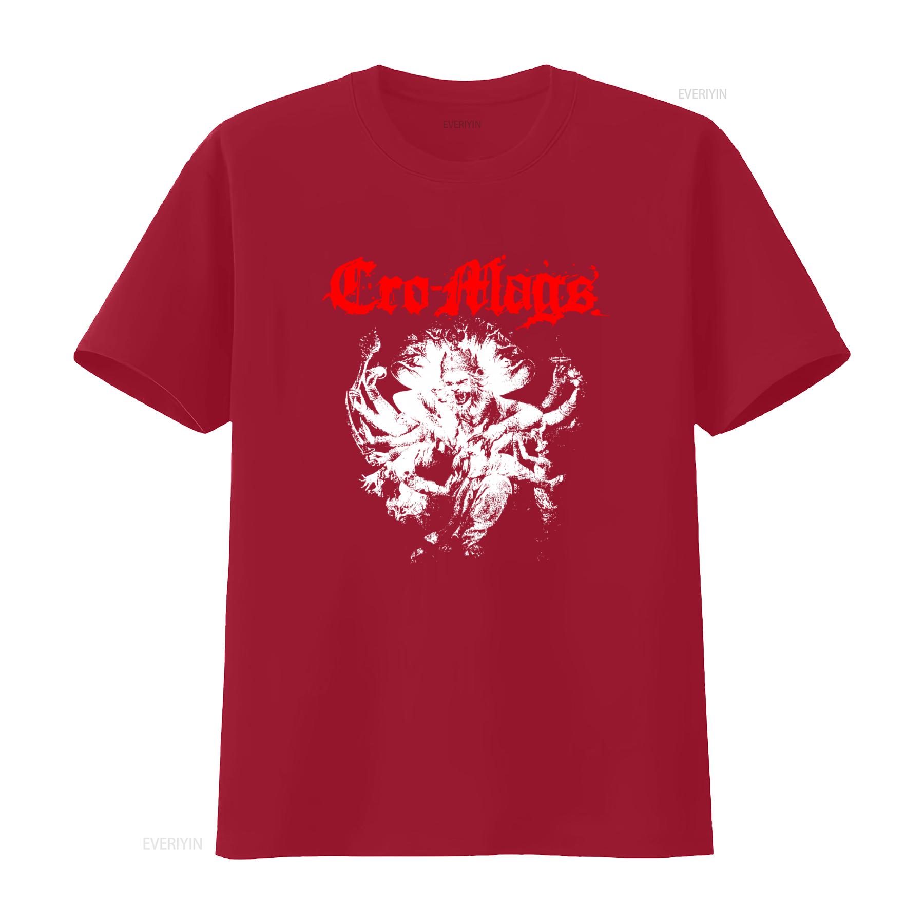 

Cro mags T Shirt Size Large Shiva Design New York Hardcore Punk Music Inspired vintage Washed Breathable Unisex Casual Soft S