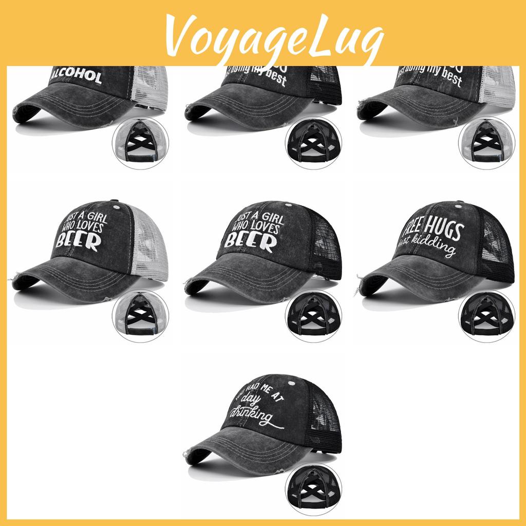 Men's Embroidered Baseball Cap Adjustable Sunshade Wide Brim Hat Summer Letter Elements Geometric Pattern
