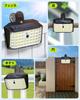 LIFENGSOLER 176 LED Solar Light, Outdoor, IP65 Waterproof, Motion Sensor, 800 Lumens, Ultra-Bright, Daylight White, Vertical and Horizontal Clip-on