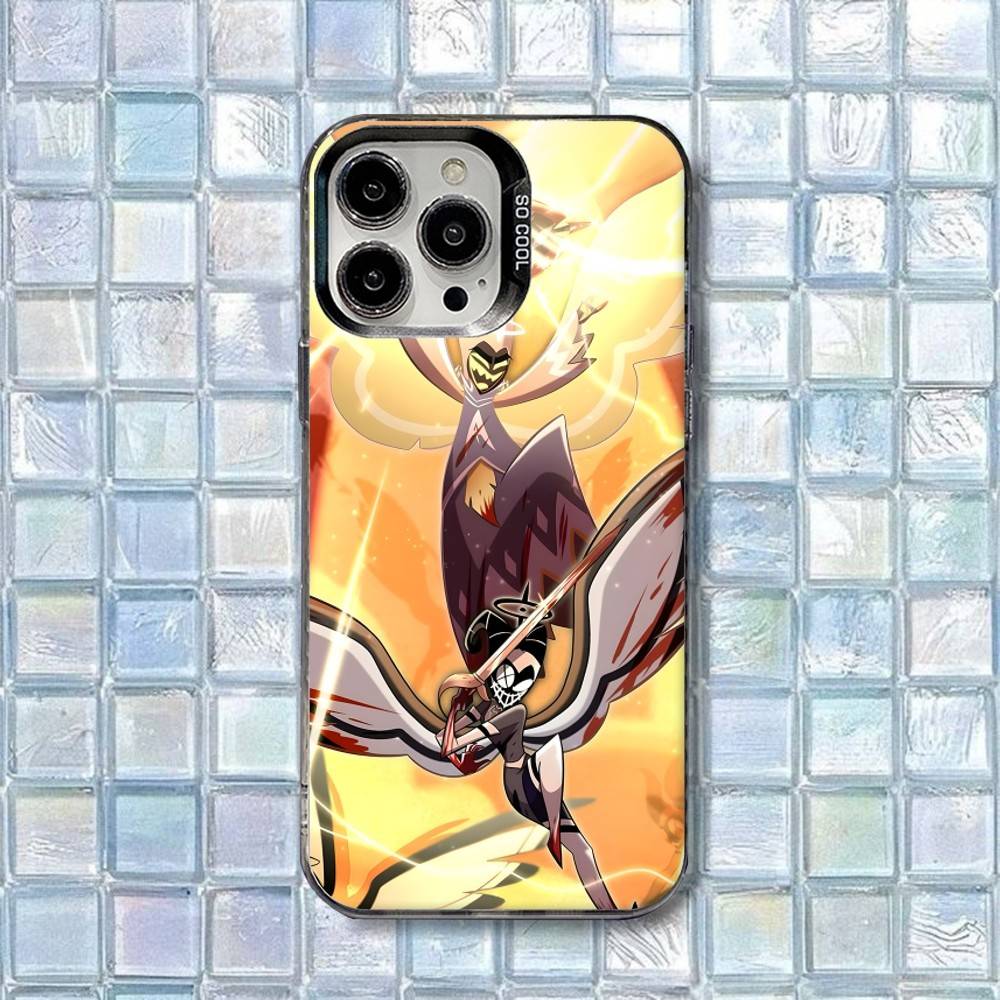 

Lute H-HazbinS Phone Case For iPhone 17,16,15,14,13,12,11,Air,X,XR,Pro,Max,Plus Protect Plating iPhone16promax