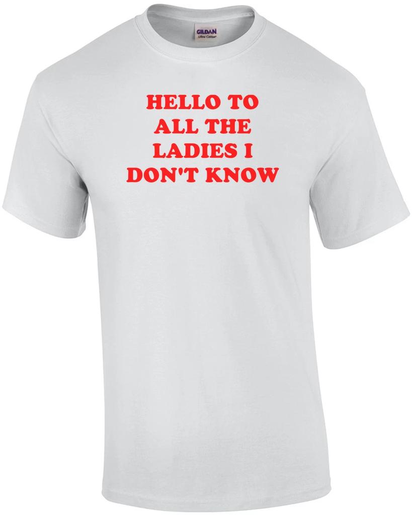 HELLO TO ALL THE LADIES I DON'T KNOW Shirt