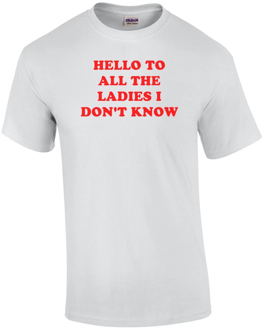 HELLO TO ALL THE LADIES I DON T KNOW Shirt 4XL