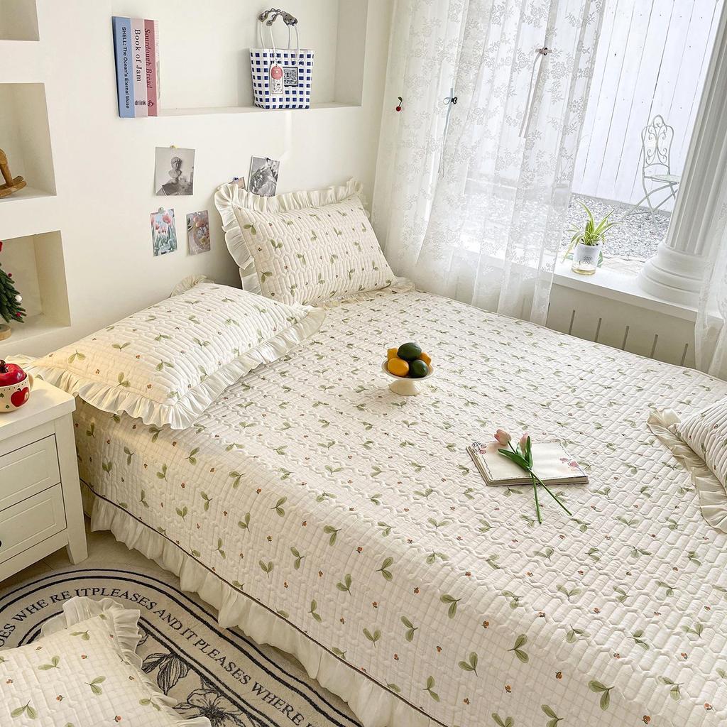 Reine Baumwolle Tatami-Matte Stepp-Bettdecke - Dick, Frischer Druck, Pflegeleicht