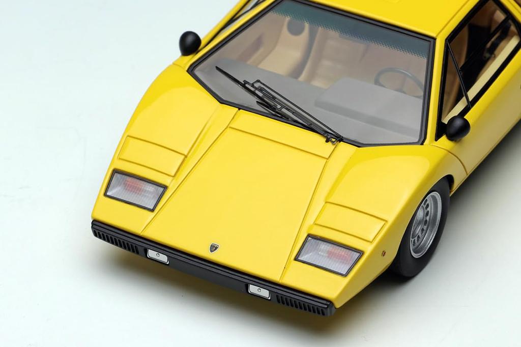 Makeup EIDOLON Lamborghini Countach LP400 1974 Yellow Finished Product Resale 1/43