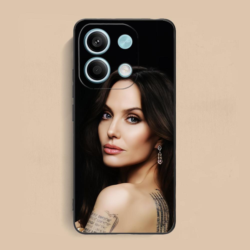 

Angel Jolie Matte TPU Mobile Phone Case for Xiaomi Redmi 15 14 13 12 A5 3 2 1 C Plus 4G 5G Colorful Printing Cover Redmi A1+