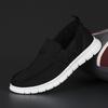 Men's Korean Style Spring Canvas Slip-On Casual Shoes - Breathable, Fashionable, Flat Bottom, Low-Top Board Shoes.