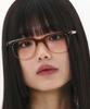 Hangeul Square Horn-Rimmed Two-Tone Brown