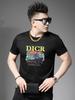 European-Style Men's High-End Letter-Print Short-Sleeve T-Shirt 2025 New Summer Trendy Casual Top Men's Half-Sleeve