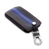 [kwmobile] Compatible with: Renault 4-Button Smart Key (Keyless Go compatible models only) Key Case - Protective Key Cover - PU Leather, Blue/Black