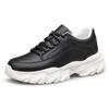 Men Genuine Leather Sneakers Elevator Shoes Invisible Breathable Heightening Shoes 6/8CM Men Casual Sneakers Board Tennis Shoes