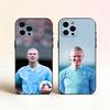 F-Football E-Erling H-Haaland Phone Case For iPhone 17,16,15,14,13,12,11 Plus,Pro Max,XS,Soft Silicone Black Cover