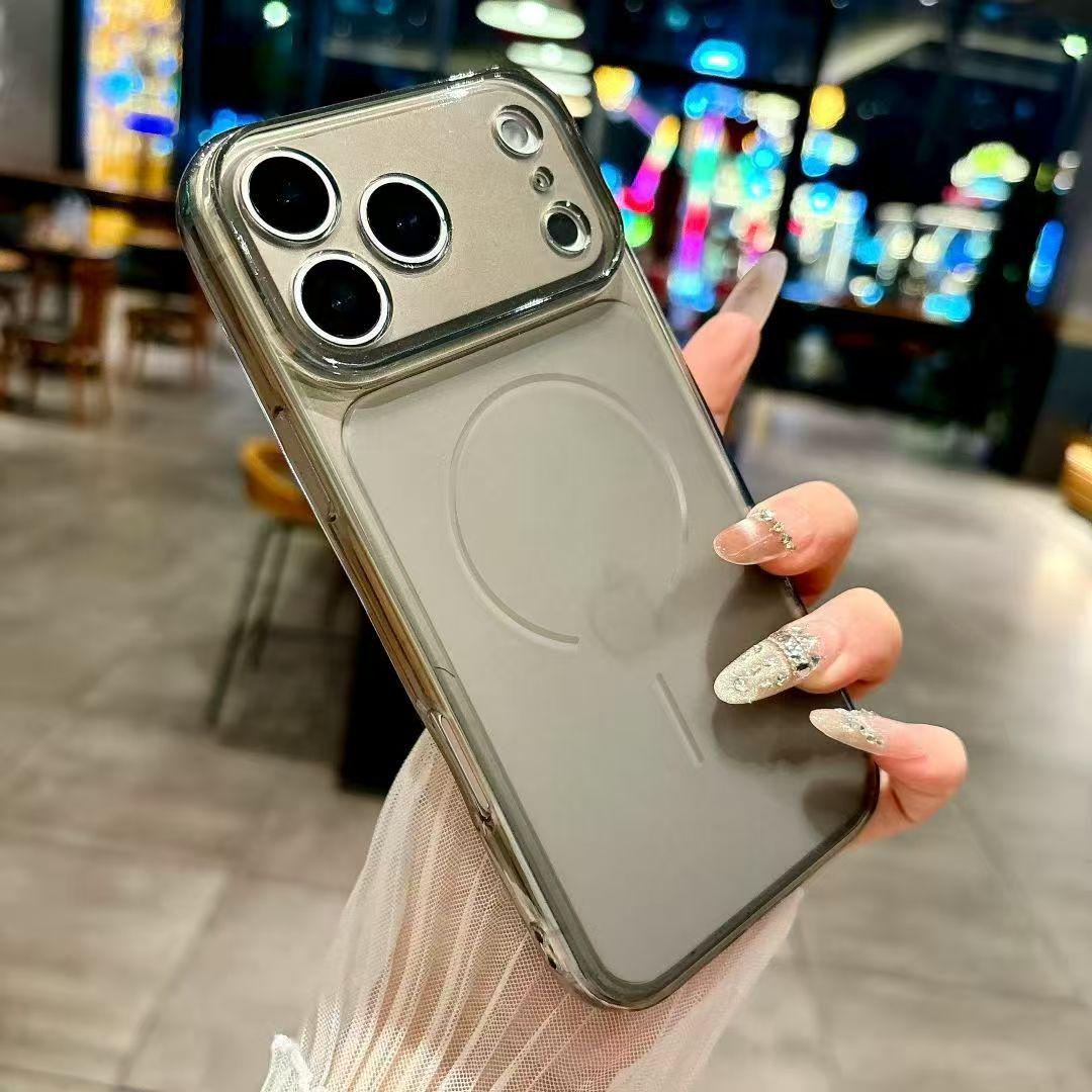 

Solid Color Snap-On Case for iPhone 16 Pro Max - Fits 17 Large Windows, IP15/14 Compatible iPhone 14 Plus чёрный