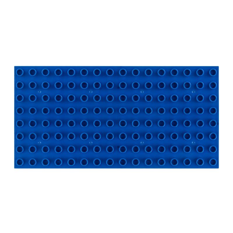8x16 Dots  Building Block Set BasePlates for Big Size Block Bricks Plate Assembly Two-sided Base Plate Compatible with  Duplo Block Bricks