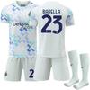 25-26 Inter Milan Away Jersey Fan Version Football Uniform Set No. 10 Lautaro 9 Thuram 90 Lukaku