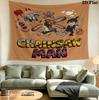 Chainsaw Man Wall Tapestry Aesthetic Wall Hanging Printed Fabric Blanket Decorative Tapestries For Bedroom Living Room Home Decor