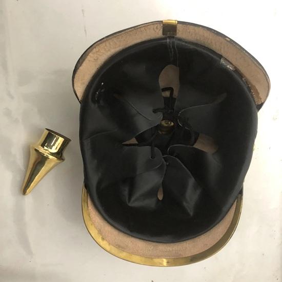 German Prussian Pickelhaube Helmet, Imperial Officer Spike Helmet Wearable for Adult