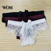 Charming See-through Thong Women's Sexy Sheer Lace Thong, Cheeky See Through Underwear, Soft Comfortable Panties High Waist T Back Stretch with