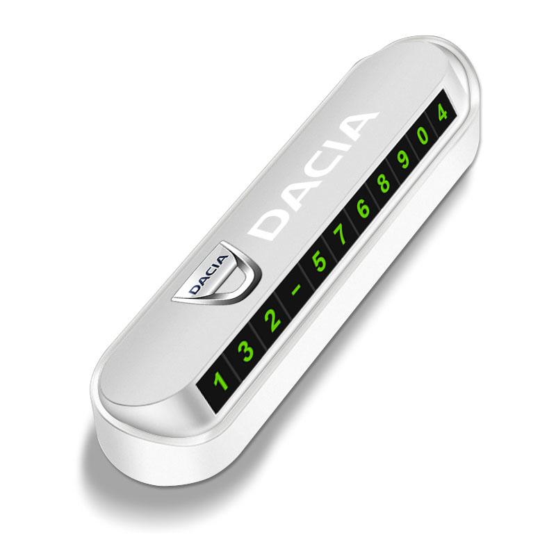 1 szt. Samochodowa tymczasowa karta parkingowa Karta z numerem telefonu Tabliczka Naklejka Dla Renault Dacia Kangoo 2 Koleos 1 Modus Kadjar Captur Megane 1 2 3 4