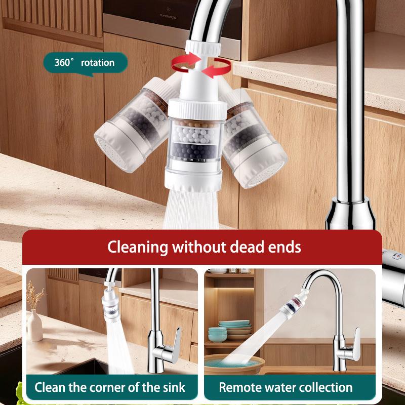 Multilayer Filter Anti Splash Faucet Nozzle Universal Kitchen Tap Extender Household Water Treatment Accessories