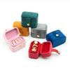 Compact Velvet Jewelry Box for Rings & Earrings