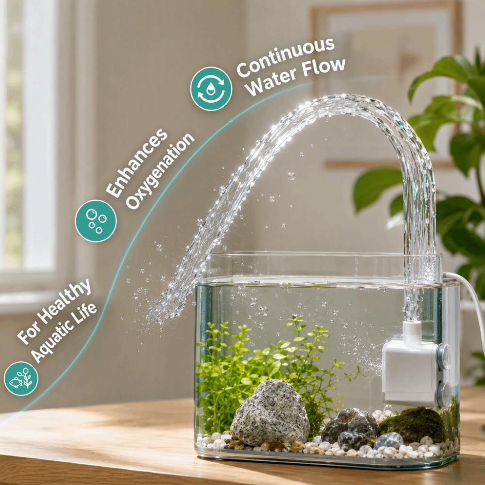 Multifunctional Cat Water Fountain Pump Mini Water Circulation Pump Pet Water Fountain