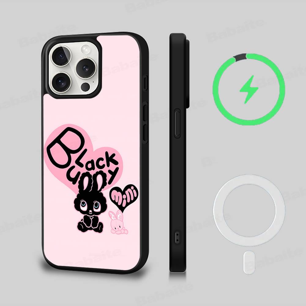 Cute Cartoon Esthers Bunny Magnetic Wireless Phone Case For IPhone 17 16 15 14 Plus 13 12 11 Pro Max