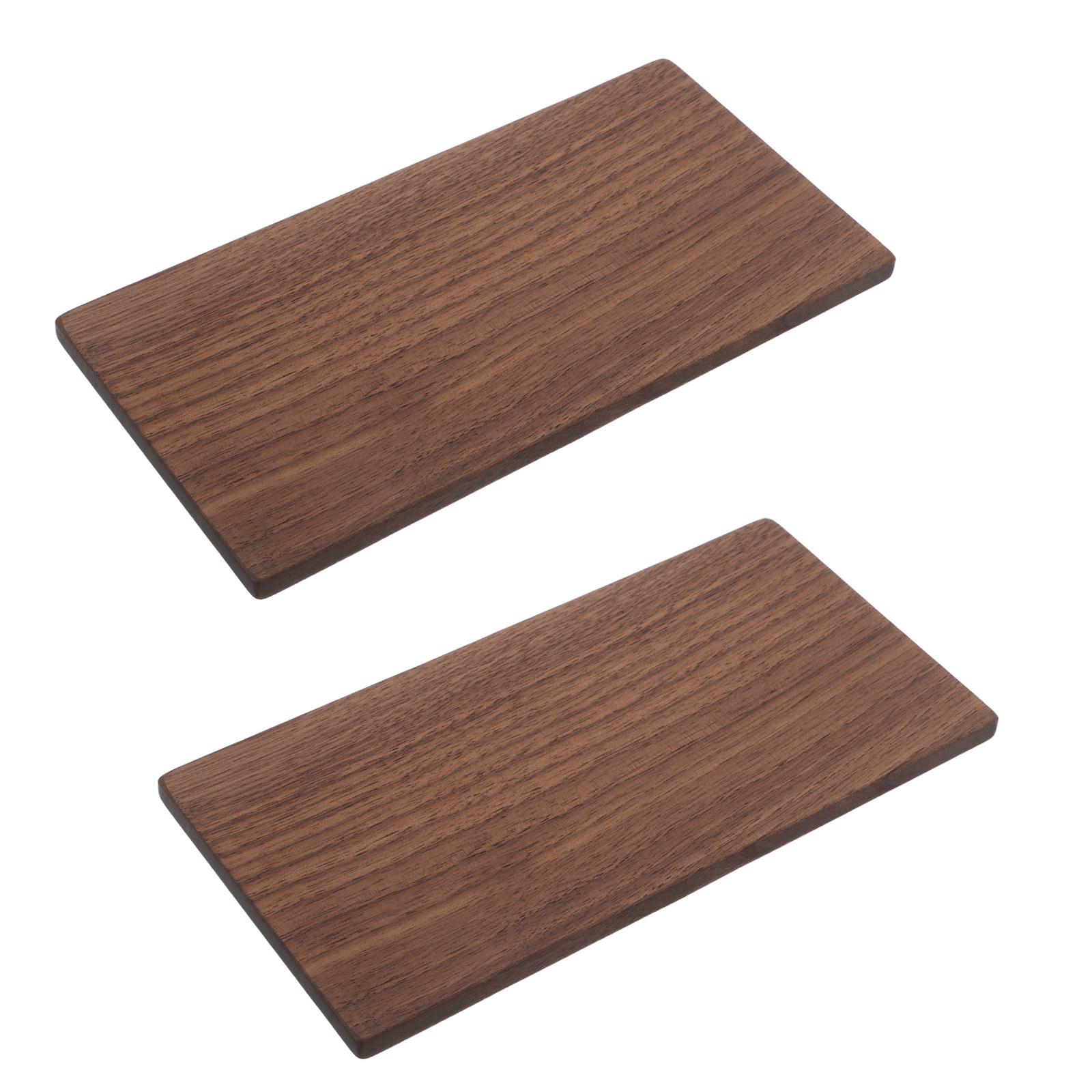 2Pcs Unfinished Walnut Plywood Blanks Premium Hardwood Panels for DIY Wood Crafts Engraving Burning Cutting Painting Accent 30X10X1CM