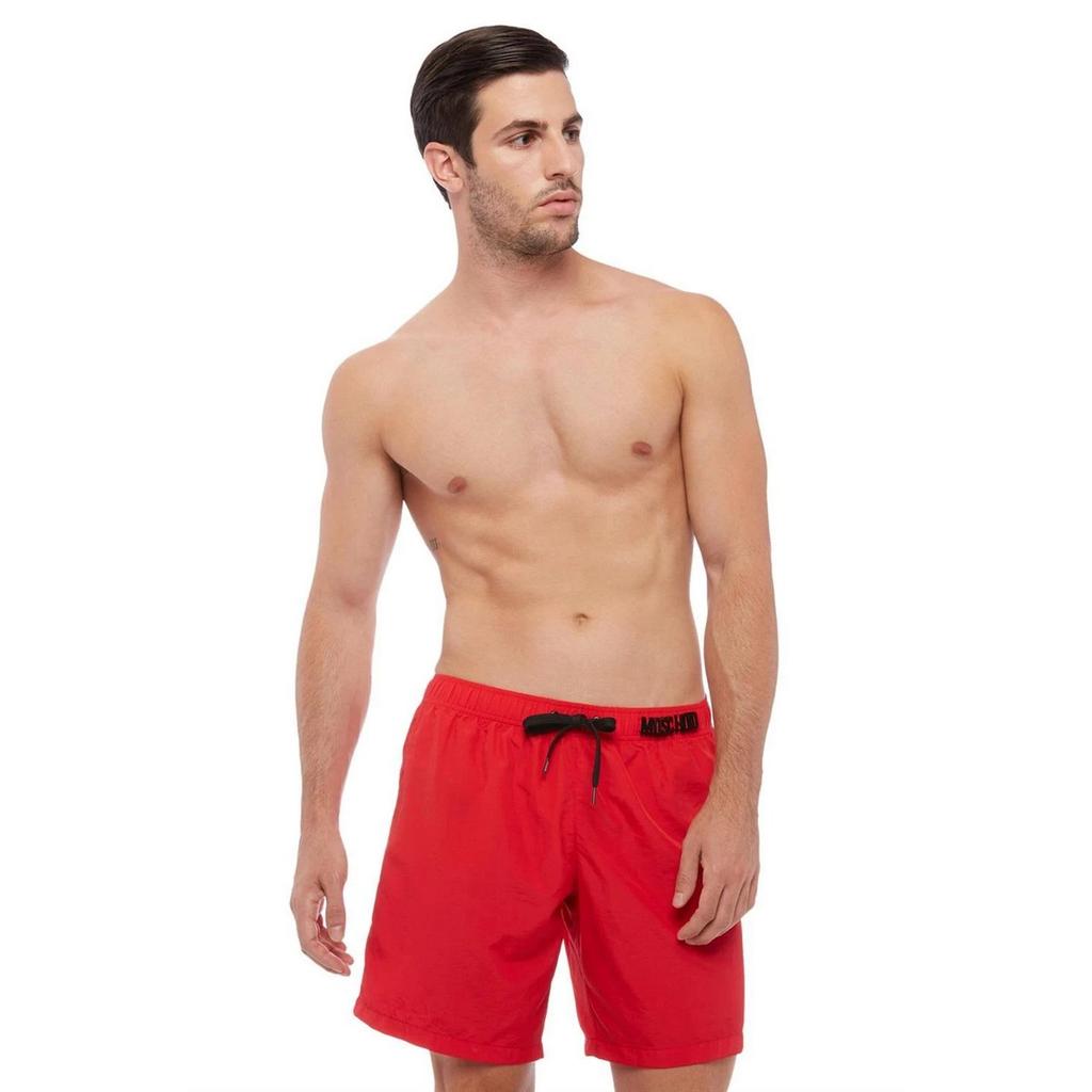Moschino Mens Metal Logo Swim Shorts