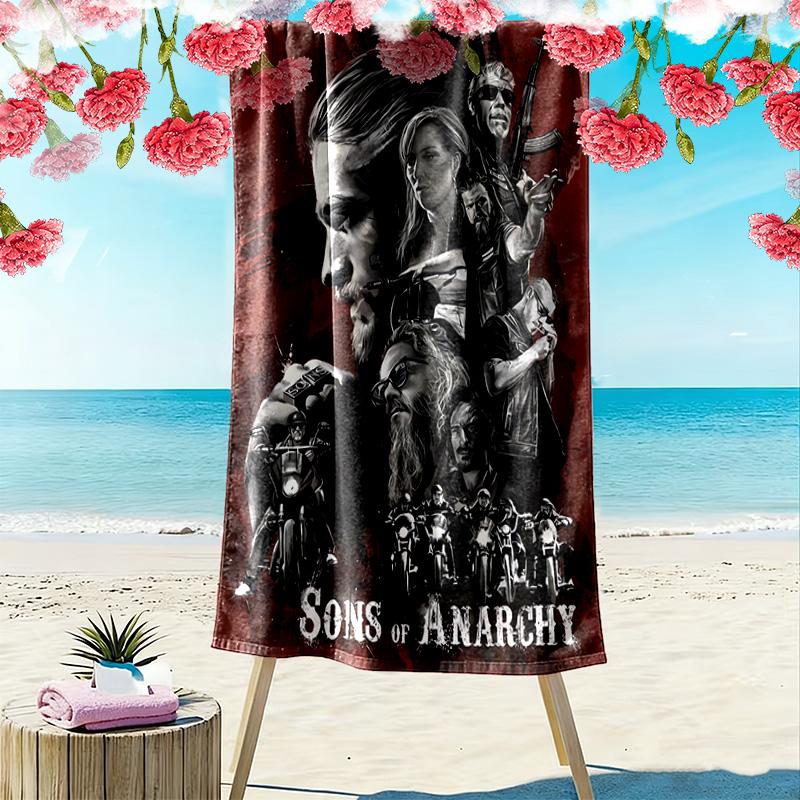 Rebellion Brotherhood Beach Towel Soft Outdoor Camping Swim Absorbent Bath Towel Outdoor Pool Towel Fashion Outdoor Picnic Beach Mat