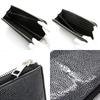 [Revetta] Stingray Leather Long Wallet, YKK Zipper, Black Interior, Galusha Leather, Stingray, Black, Men's & Women's, Genuine Leather [192stw-1]