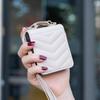 Applicable to Samsung Z Flip7 mobile phone case Flip5 wavy oblique span protective case Z Flip4 plaid strap case