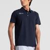 Mizuno Essential Series Letter Logo Printed Pullover Short Sleeve Sailing Cool Polo Shirt Men Polo Shirts Midnight-Blue K2CA41A8-14