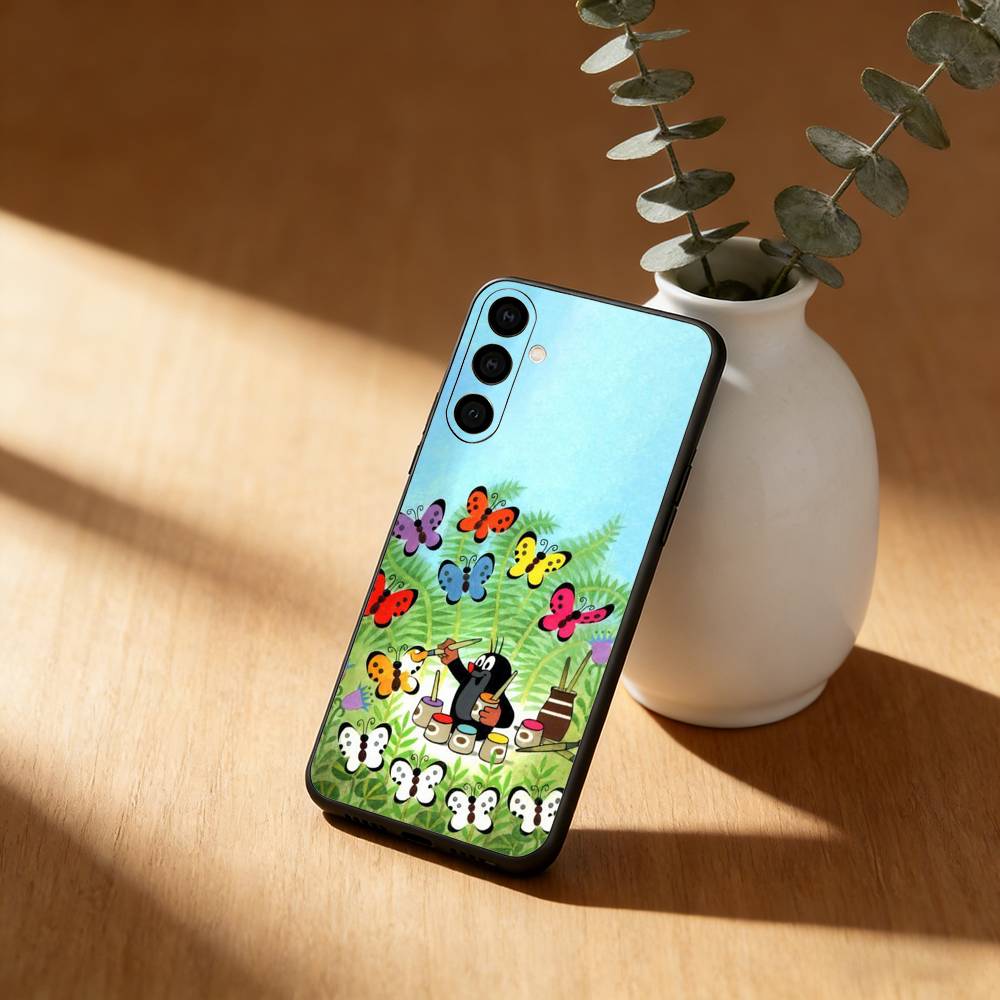 

Classic Cartoon Little Mole Phone Case For Samsung Galaxy A91,80,73,72 ,71,53,52,32 ,31,22,21s,20,Soft Black Case Samsung a22 4g