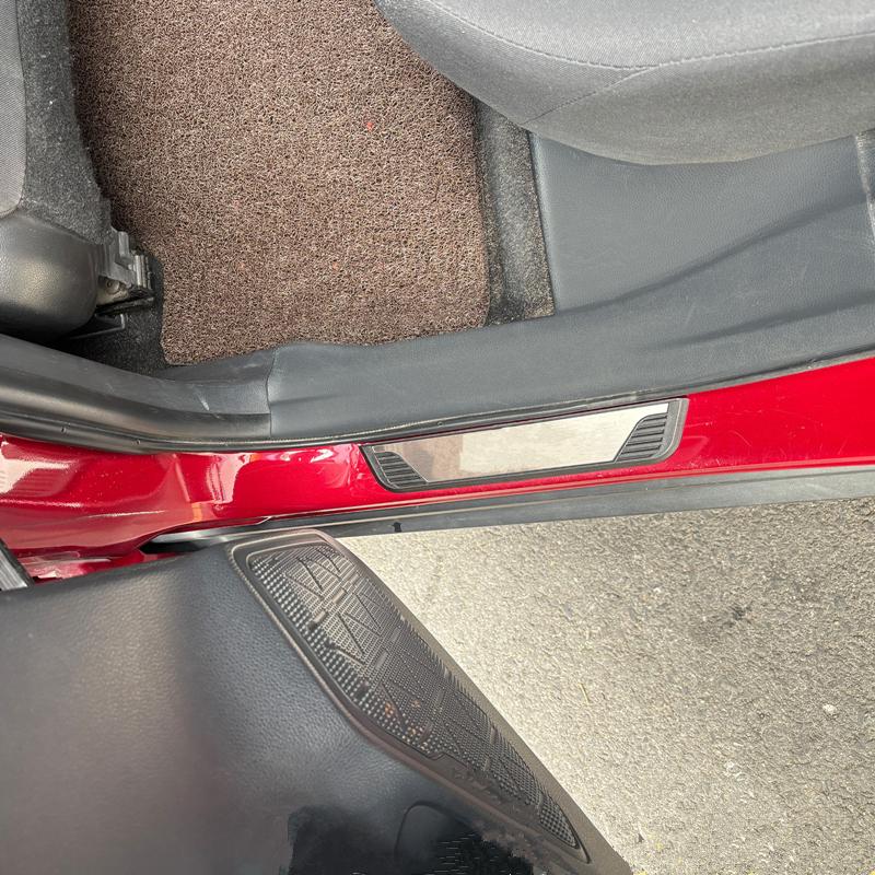 For Toyota Tundra  2024 2025 2026 Car Door Sill Guards Trim Scuff Plate Protector Welcome Pedal Decoration Cover Accessories