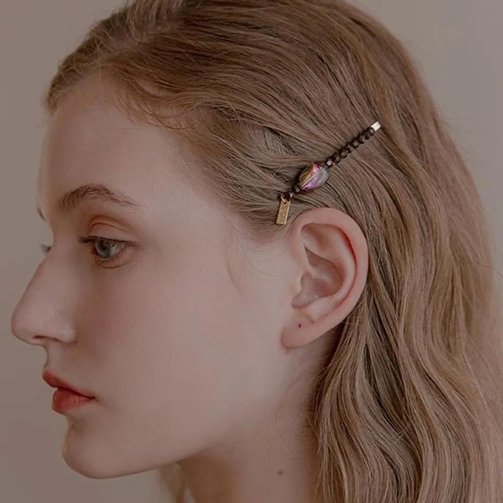 Aurora Crystal Hairpin LFSL0294 brown